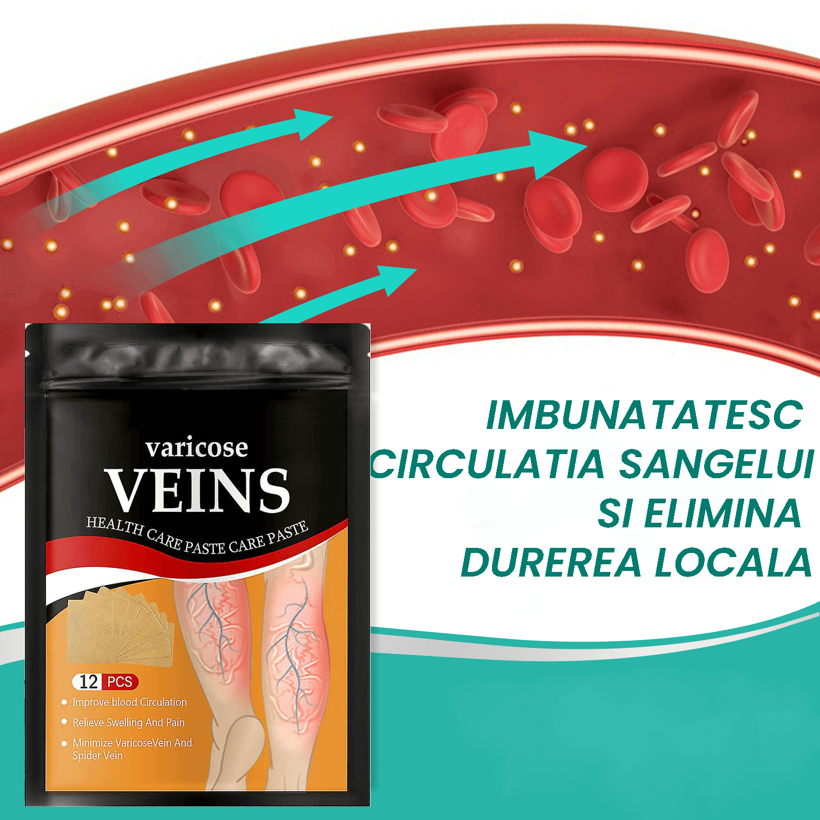 Oferta 3 Pachete Plasturi Varice+1 Pachet GRATIS - imagine 3